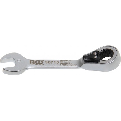BGS technic Očkoplochý klíč 10 mm s ráčnou, extra krátký BGS 1030710