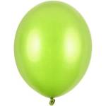 Party Deco Латексови Балони Металик, Лайм, 12см (sb5m-102)