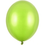 Party Deco Латексови Балони Металик, Лайм, 12см (sb5m-102)