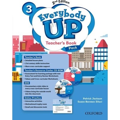 Everybody Up Second Ed. 3 Teacher's Book Pack with DVD Online Practice and Teacher's Resource Center CD-ROM