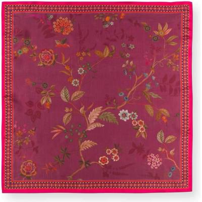 Pip Studio Pip hedvábný šátek Bodhi Flower červený