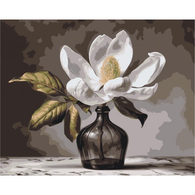 MALUJEŠ Malování podle čísel ROZTOMILÁ MAGNOLIE II Rozměr 40 x 50 cm Rámování bez rámu a bez vypnutí plátna