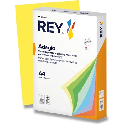 Farebný papier REY Adagio A4 80 g žltá