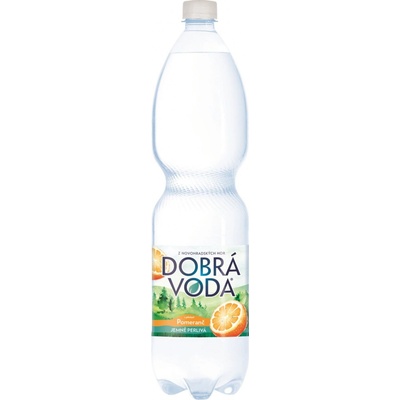 Dobrá voda pomeranč jemně perlivá 6 x 1,5 l