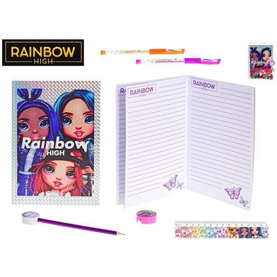 Rainbow High sada písacích potrieb so zápisníkom v puzdre