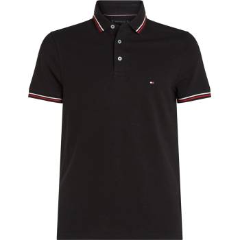 Tommy Hilfiger TIPPED SLIM FIT POLO - Black BDS