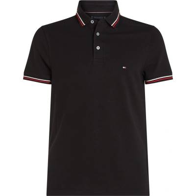 Tommy Hilfiger TIPPED SLIM FIT POLO - Black BDS