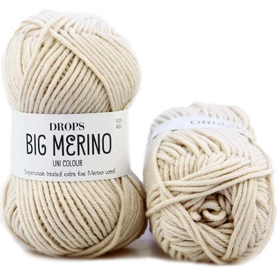 Drops Big Merino 24 světlá béžová