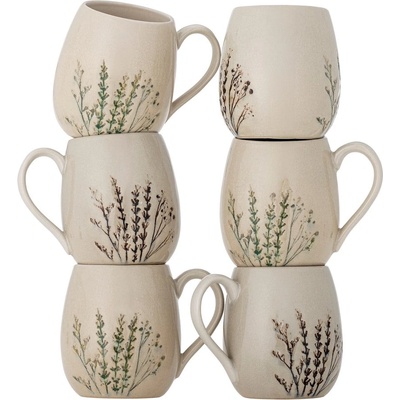 Bloomingville Бежови глинени чаши в комплект от 6 бр. 400 ml Bea - Bloomingville (82061547)