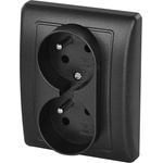 EMOS Двоен контакт за дома 250v/16a антрацит (ems1228)