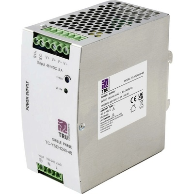 TRU COMPONENTS TC-13850164 síťový zdroj na DIN lištu 48 V/DC 5 A 240 W Počet výstupů:1 x Obsah 1 ks