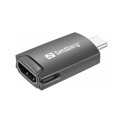 SANDBERG USB-C to HDMI Dongle USB-C to HDMI Dongle, USB-C, HDMI, Male/Female, Black