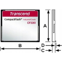 Transcend Industrial CompactFlash CF220I 512MB TS512MCF220I