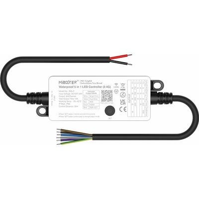 LED Solution Mi-Light MiBoxer RF Voděodolný přijímač 5v1 pro LED pásky