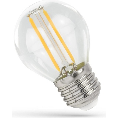Spectrum SPECTRUMLED LED BALL G45 E-27 230V 1W COG Teplá bílá CLEAR