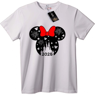 NOONEBRAND Тениска Minnie Mouse Червена панделка 2025 - 6XL, Black