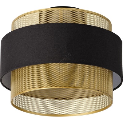 OSRAM - Плафон DECOR HORNET 1xE27/10W/230V Ø 30 cm черен/златист (P227636)