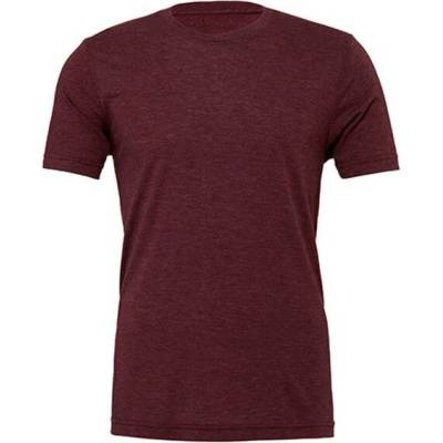 Canvas tričko CV3413 Maroon triblend Heather