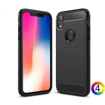 Image 1 of Apple iPhone XR Удароустойчив Carbon Fiber Калъф и Протектор