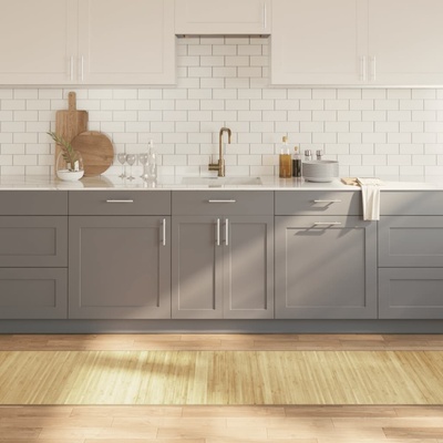 vidaXL Килим, правоъгълен, светъл натурален, 70x1000 см, бамбук (376897)