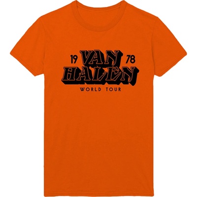 Van Halen World Tour '78 Orange S Дамски Риза (VHTS03LO01)