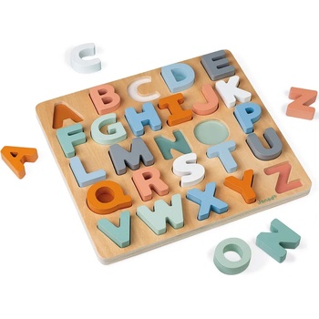 Image 1 of Janod Образователен пъзел Janod - Азбука, Sweet cocoon (J04412)