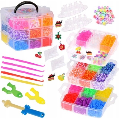 Sada gumiček Magic Erasers k výrobě náramků 4500 ks