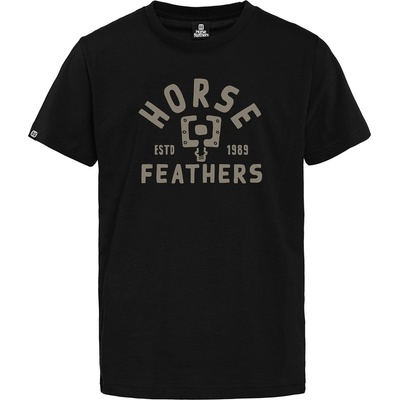 Детска тениска Pedal - black Horsefeathers | Cheren | Момчешки | L