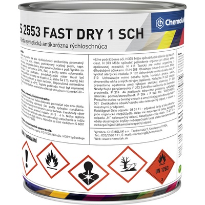 Chemolak Vagona S 2553 Fast Dry farba 2v1 rýchloschnúca 8,0L RAL7002