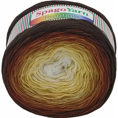 SpagoYarn Rainbow 250g - 7 žluto-hnědá
