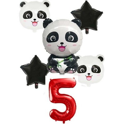 Balónkový set Panda 5.narozeniny