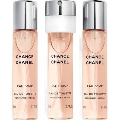 Chanel Chance Eau Vive toaletná voda dámska3 x 20 ml