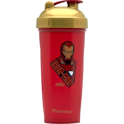 PerfectShaker Shaker Hero Marvel Collection "IRON MAN" 800 ml, červená