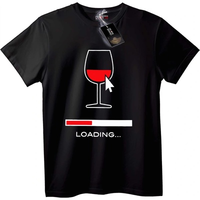 NOONEBRAND Тениска Зареждане на Вино - 2XL, Black