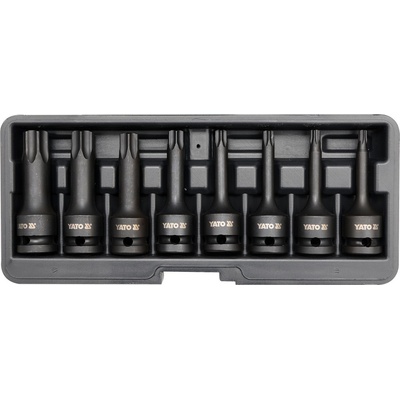 YATO YT-1065 Sada nástavců 1/2" rázové 8 ks T30-T80 torx CrMo – Zboží Dáma