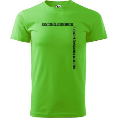 Dobrý Triko pánské tričko Demence Apple green