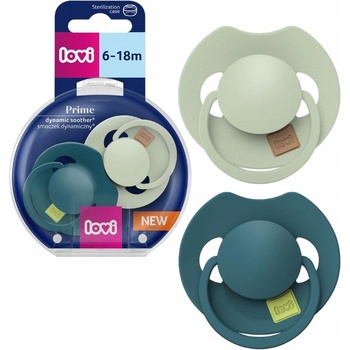 Lovi dudlík silikon dynamický Prime 2ks Pistachio/Green