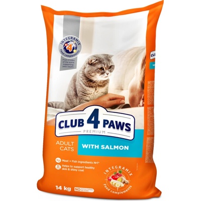 CLUB 4 PAWS Premium With Salmon For adult cats 14 kg