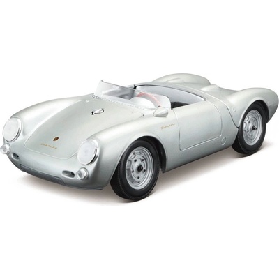 Maisto PORSCHE 550 A SPYDER Strieborná 1:18