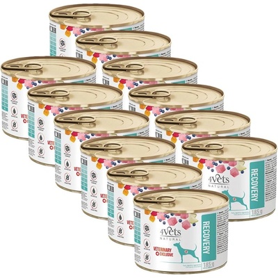 4Vets NATURAL Veterinary Exclusive ВЪЗСТАНОВЯВАНЕ 12 x 185 г