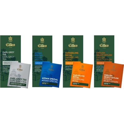 Eilles Tea Deluxe balíček čiernych čajov mix čiernych čajov 4 x 25 sáčkov