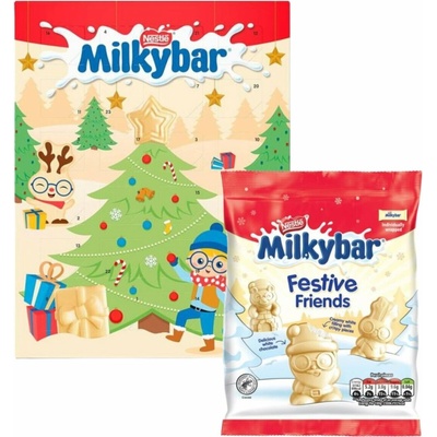 Nestlé Milkybar adventní kalendář z bílé čokolády 85 g