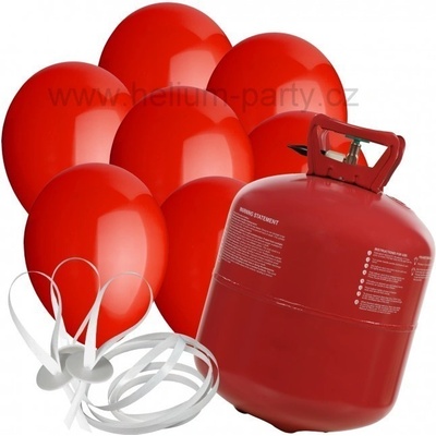 XXL helium + 100 červených balónků
