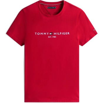 Tommy Hilfiger Тениска Tommy Hilfiger Logo Crew Neck T Shirt - Medium Red