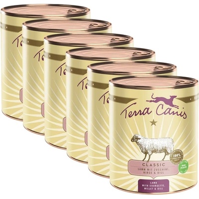Terra Canis Агнешка с тиквички, просо и копър 6 x 800 г