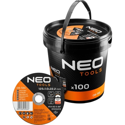 Neo Tools Rezné kotúče 125 x 1,0 x 22,2 mm PL 08-722 100 ks