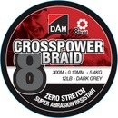 DAM šnúra Crosspower 8-Braid Dark Grey 150m 0,20mm 12,6kg