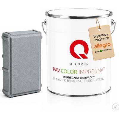 Impregnace Q-COVER na betonu, cihly a dlažbu, šedá 7045, 5 l