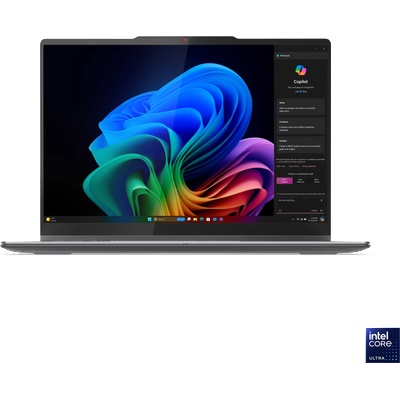 Лаптоп Lenovo - Yoga 7 2-in-1 14ILL10, 14'', 2.8K, Ultra 7, 32GB/1TB, Touch, сив (83JQ001NBM)