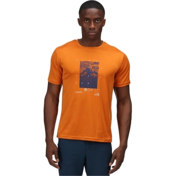 Regatta Pánské funkční tričko FINGAL VI oranžová